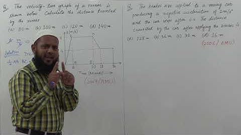 AMU, Aligarh, XI (Science)/Diploma in Engg. Entrance Test Questions, Physics Motion (14)