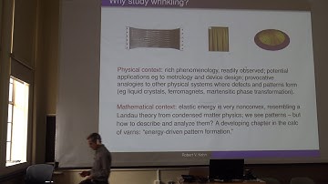 Boeing Colloquium: The Mathematics of Wrinkles and Folds