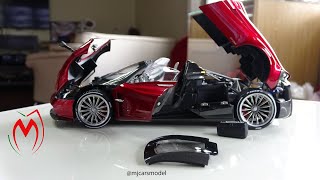 Unboxing & Review // Pagani Huayra Roadster made by LCD Models, 1/18 scale diecast model. screenshot 5