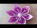 Easy Ribbon Flower Making Tutorial / Amazing Ribbon Flower / DIY Ribbon art / Kanzashi technik