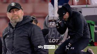Ralph Hasenhüttl drops to his knees in tears after Southampton's win over Liverpool