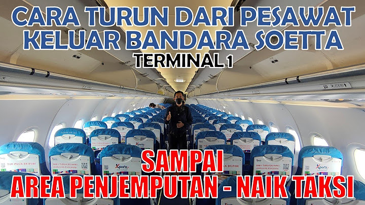 Cara Turun Dari Pesawat dan Keluar Bandara Soekarno Hatta Terminal 1