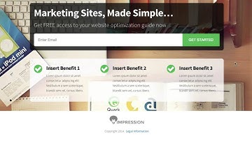 OptimizePress Club: Impression - Landing Page Template #2