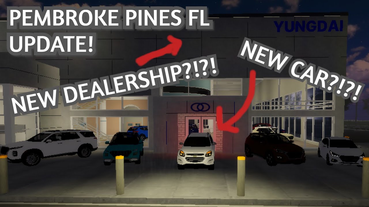 New Car And New Dealership In Pembroke Pines Fl Roblox Youtube - pembroke pines roblox cars