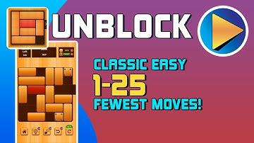 Unblock Classic Easy Levels 1 to 25 Walkthrough [100% Perfect!]
