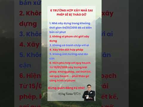 6 TRƯỜNG HỢP XÂY NHÀ SAI PHÉP SẼ #baihoccuocsong #HuyReviewBĐS #xuhuong #shorts #thinhhanh mới nhất 2023