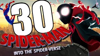 30 INSANE DETAILS IN SPIDERMAN INTO THE SPIDERVERSE