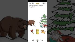Brain Out Save Santa Level 9 Santa Claus is in danger help him - Gameplay Solution Walkthrough