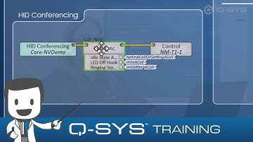 Q-SYS Training | Control and UCI FUNDAMENTALS - F1 - HID Conferencing Component