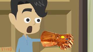 Kid Temper Tantrum Has Infinity Gauntlet and Wipes out 1/2 the Universe