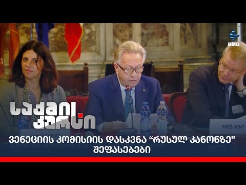 ვენეციის კომისიის დასკვნა “რუსულ კანონზე” - შეფასებები