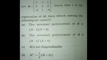 Solved Question of CSIR NET/JRF Dec 2018 || Part C || Linear Algebra