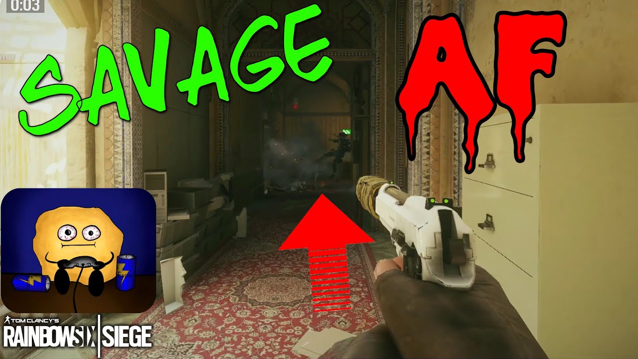 gaming logo IM A SAVAGE - Rainbow Six Siege (Skull Rain DLC)