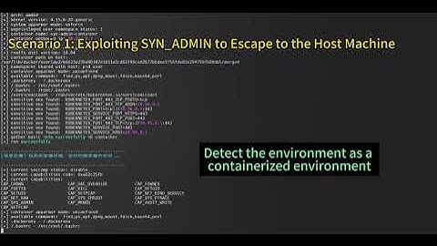 Automated Penetration Testing Video in a Simple Container Escape Scenario