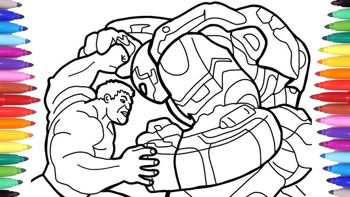 hulk vs ironman hulkbuster the avengers coloring pages how