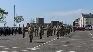 Royal Irish Regiment Band in Carrickfergus.