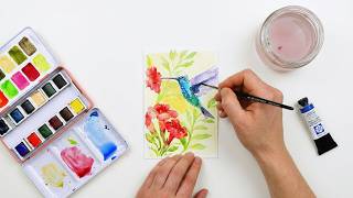 SketchBox How-To: Learn how to paint a hummingbird with watercolor  (July 2026)