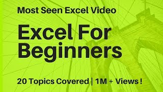 Are you using microsoft excel for the first time? guruji tells about
basic elements of in this video. learn range, rows, columns, a c...