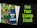 USING YOUR STAMP STASH -Mixed Media Art Journal Tutorial