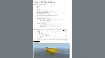 Ship Roll Decay Simulation