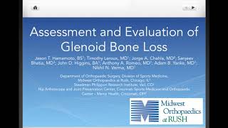 Assessment and Evaluation of Glenoid Bone Loss
