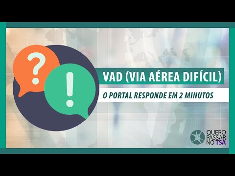 O Portal responde em 2 minutos - TSA - VAD (Via Aérea Difícil)