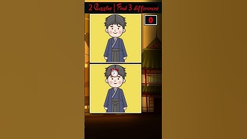 Can you find the 3 differences each in 2 Puzzles? #spotthedifference  #find #finddifference #spot