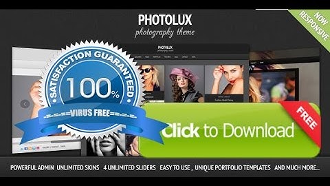 Download Photolux   Photography Portfolio WordPress Theme