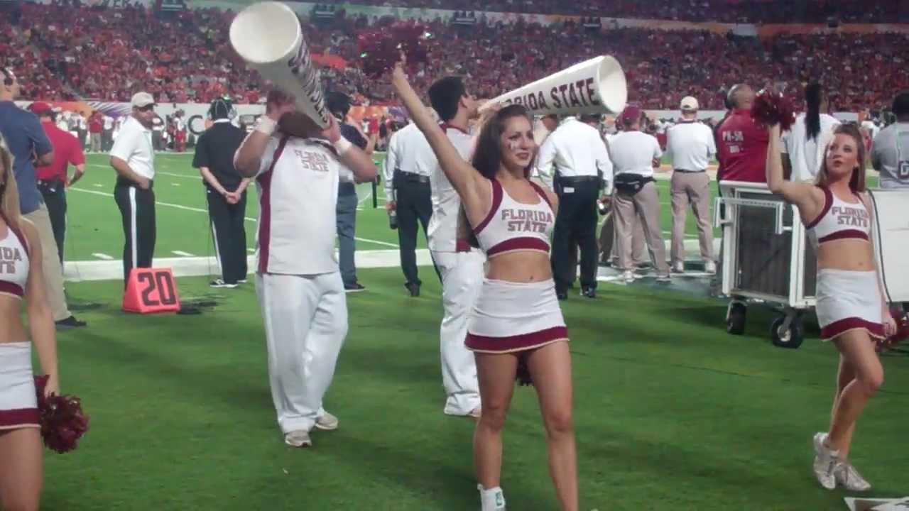 FSU Cheerleader Discover Orange Bowl 2013