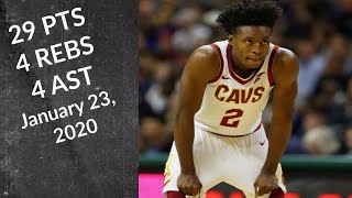 Collin Sexton 29 PTS 4 REBS 4 AST| - Cavs vs Wizards | Full Highlights |  1/22/2020