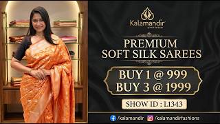 Premium Soft Silk Sarees @BUY 1- ₹999, BUY 3- ₹1999 | WhatsApp Number 9852 9852 99|Kalamandir Sarees screenshot 4
