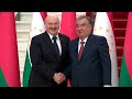 Лукашенко встретился с Рахмоном в Душанбе! О чём говорили президенты?