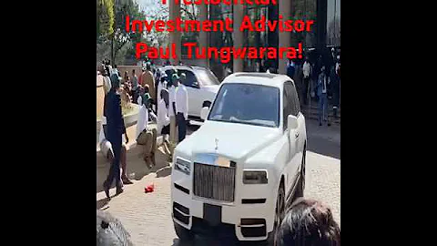 Presidential Investment Advisor Paul Tungwarara arrival in a Royce Rolls #zanupf #mnangagwa