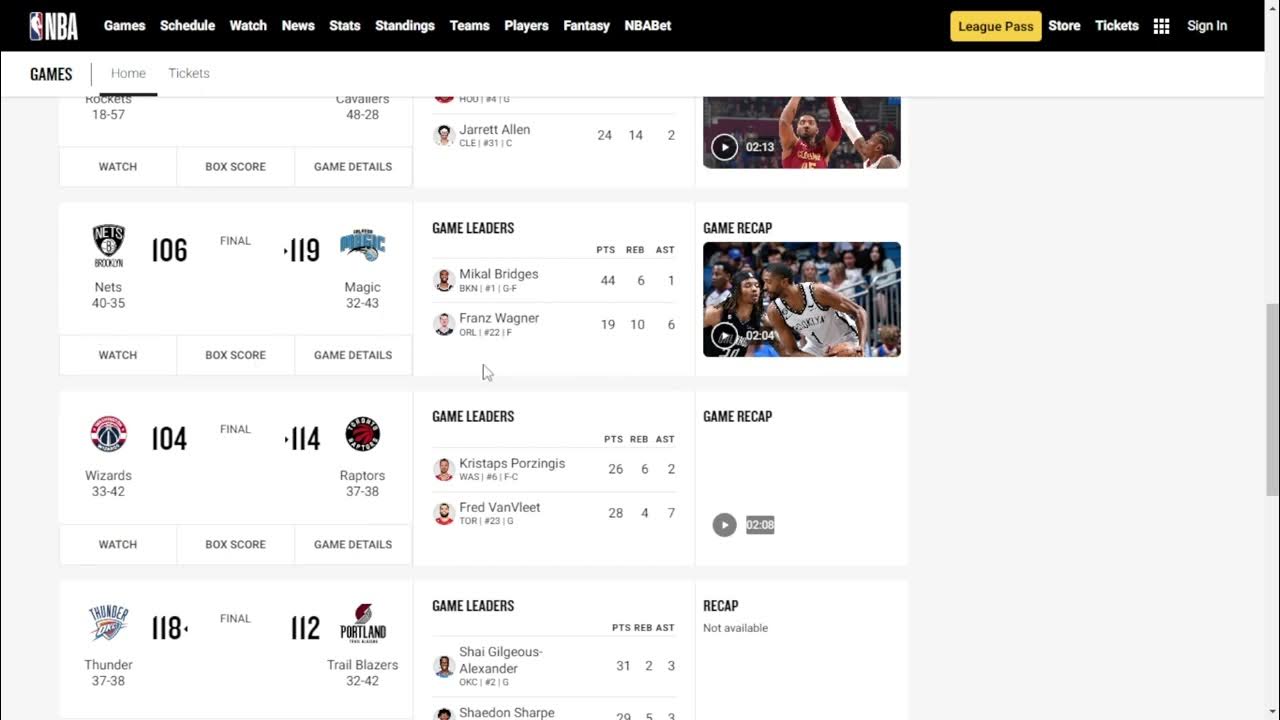 NBA 20222023 Fecha 77 Resultados, Tabla de Posiciones y Siguiente Fecha YouTube