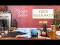 Yoga restauratif anti fatigue reset profond avec fond musical