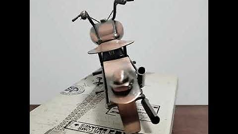 Handmade Non-Rust Metal Material Harley Motorcycle Model Metal Handicrafts Desktop Decorations