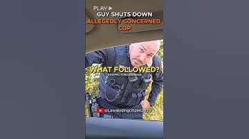 Cop Questions Guy Without Probable Cause, Claiming Concern! Guy Refuses to ID and Dismisses Him