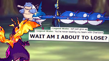 When you sweep an entire team with 1 Charizard