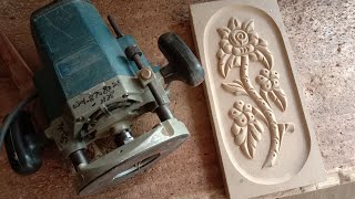 Wood Carving Skills and Techniques Using a Router Machine With Different Bits