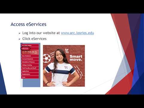 Using eServices to Register for Classes