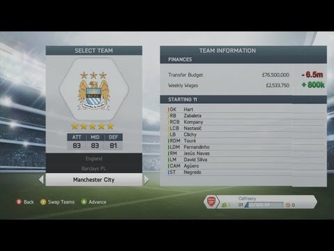 FIFA 14 PREMIER LEAGUE CAREER MODE TRANSFER BUDGETS!