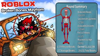 Roblox : Broken Bones Mayhem เกมหักกระดูกแล้วได้เงินภาคใหม่ !!!