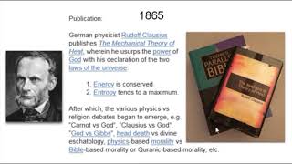 Darwin Disproves Creationism (1859); Clausius Usurps God (1865)