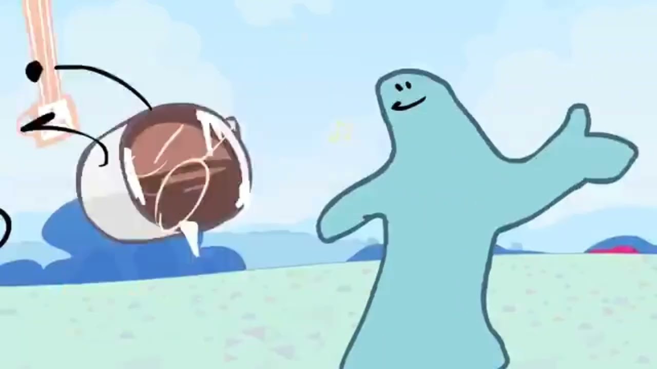 ANIMATIC BATTLE 4A SPOILERS! Iced Coffee brutally beats Clay Brick with a guitar.