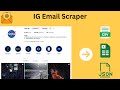 How to bulk export emails from Instagram?