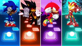 Sonic Exe Vs Dark Sonic Exe Vs Classic Knuckles Vs Ironman Sonic Tiles Hop EDM Rush