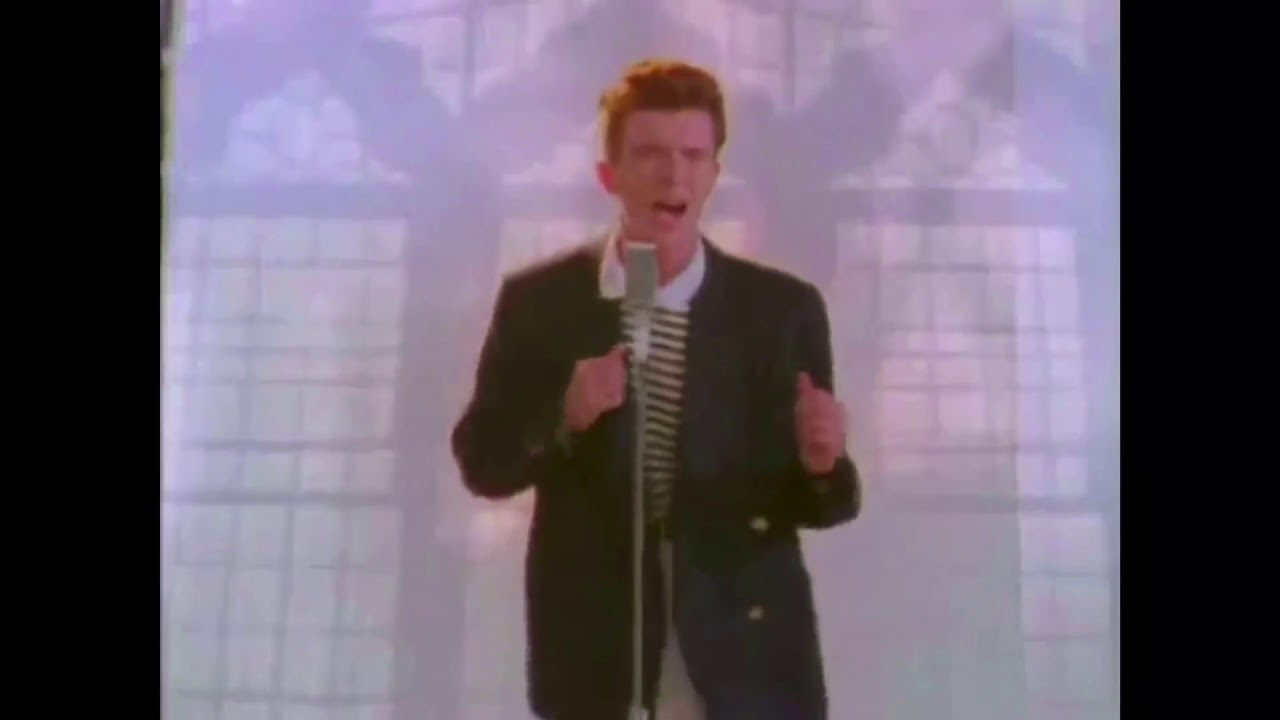 Rick Astley being a Chicken - YouTube