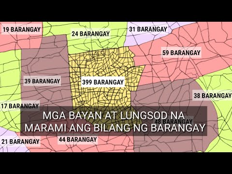 Mga bayan at lungsod sa Pilipinas na marami ang bilang mga barangay