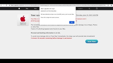 Ideal-upgrade.com Virus Found scam removal (Mac).
