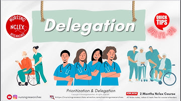 Delegation, Prioritization & Delegation Nclex Quick tips